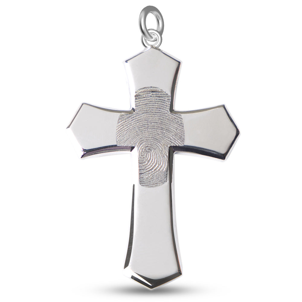 Cross Fingerprint Pendant - Belk