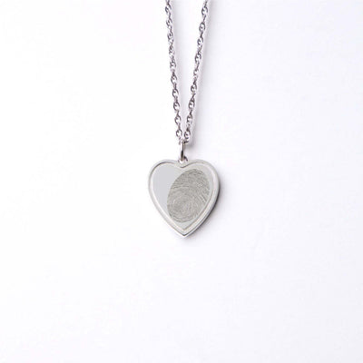 Heart Fingerprint Pendant - Front Range